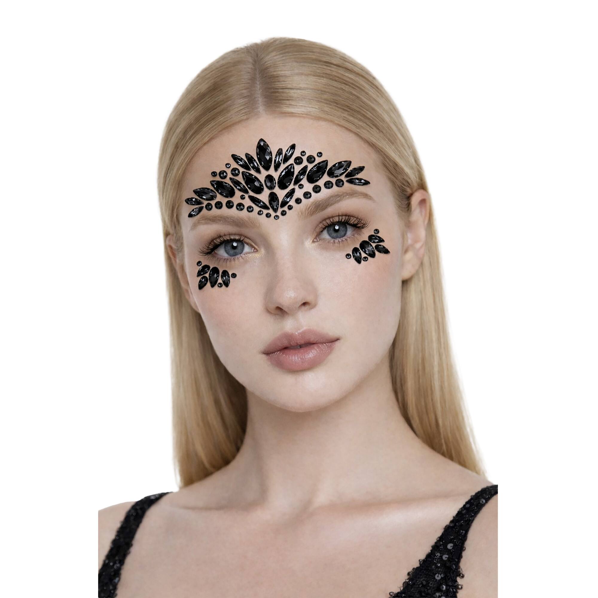Peel & Stick Jewel Face Decal Set